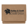 3" x 4" Laserable Leatherette Trifold Wallet