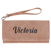 Wallet with Strap - Laserable Leatherette, Creekside Collection, 7 1/2" x 4"