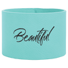 9 1/2" x 2" Laserable Leatherette Cuff Bracelet