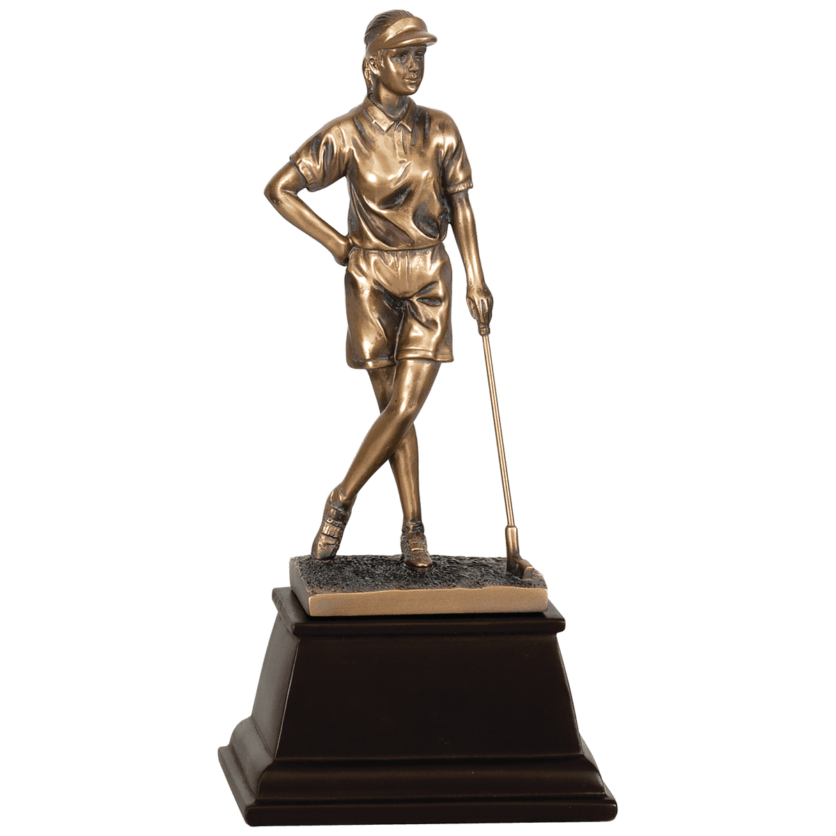 Bronze Female Golf Resin Award