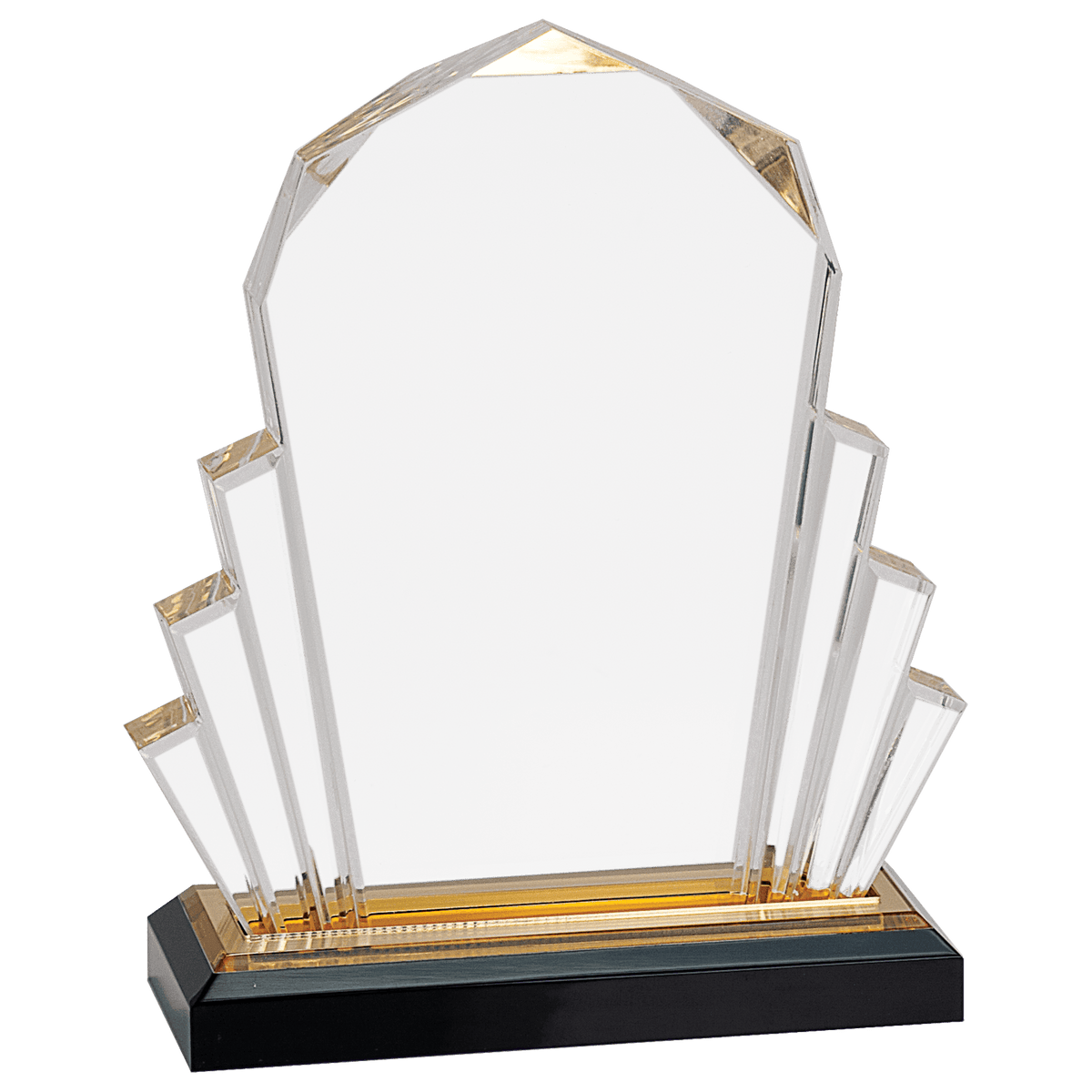Gold Faceted Impress Acrylic
