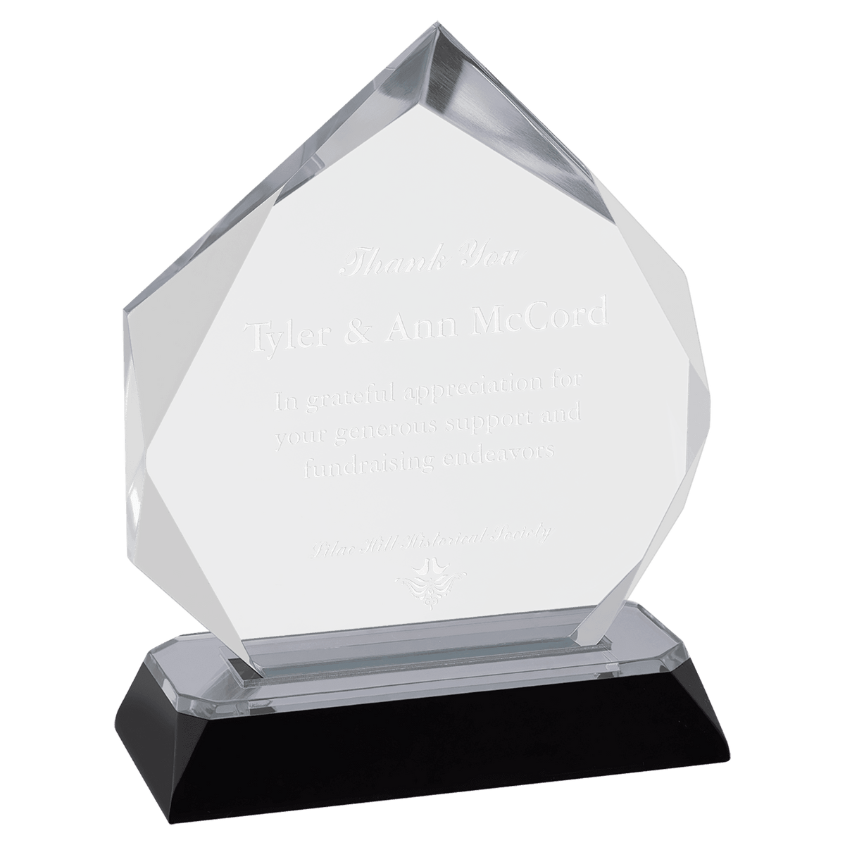 Silver Diamond Corner Base Impress Acrylic