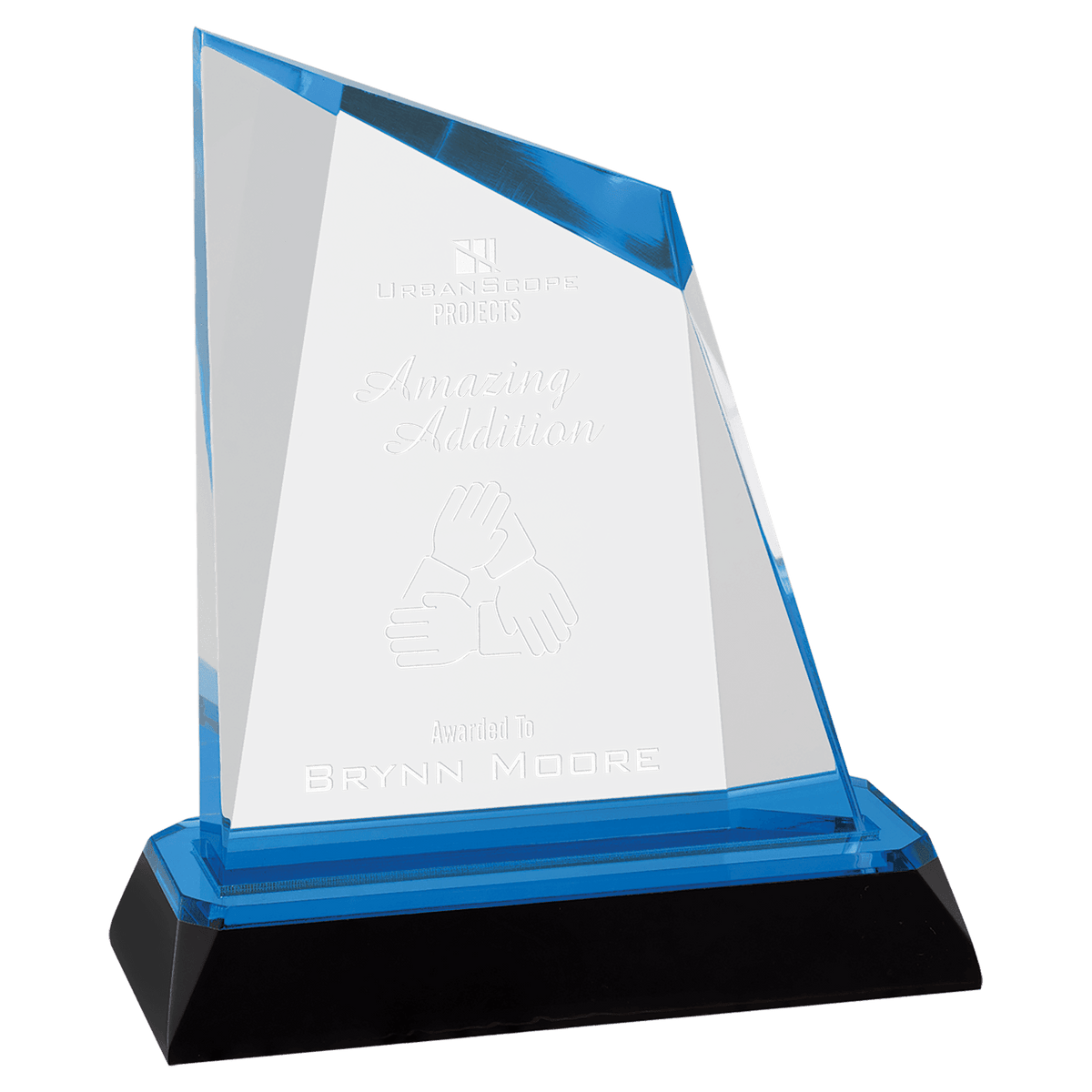 Blue Peak Diamond Corner Base Impress Acrylic