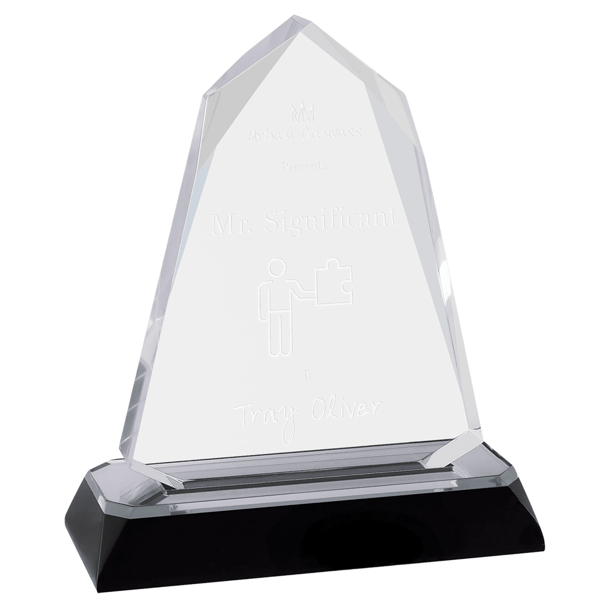 Silver Halo Diamond Corner Base Impress Acrylic