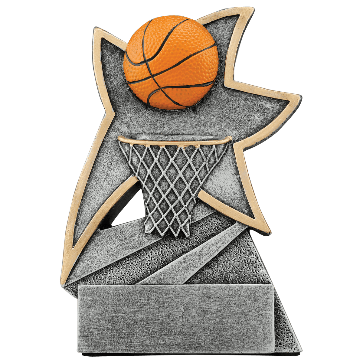 5 1/2" Basketball Jazz Star Resin