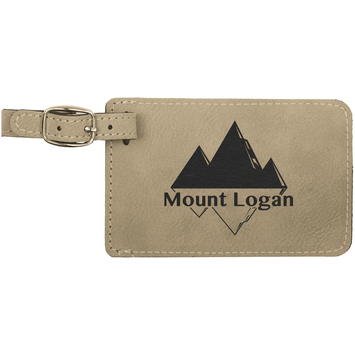 Personalized Leatherette Luggage Tag — 4¼" × 2¾"