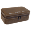 Personalized Leatherette Travel Jewelry Box — 7½" × 4½", Black Lining
