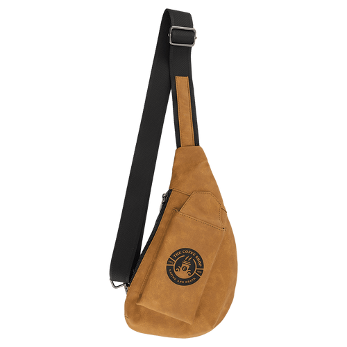 Crescent Bag - Laserable Leatherette, Creekside Collection, Light Brown