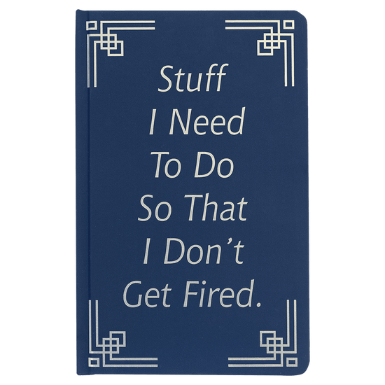 5 1/4" x 8 1/4" Blue Lazerburst Journal-Lasers to Silver