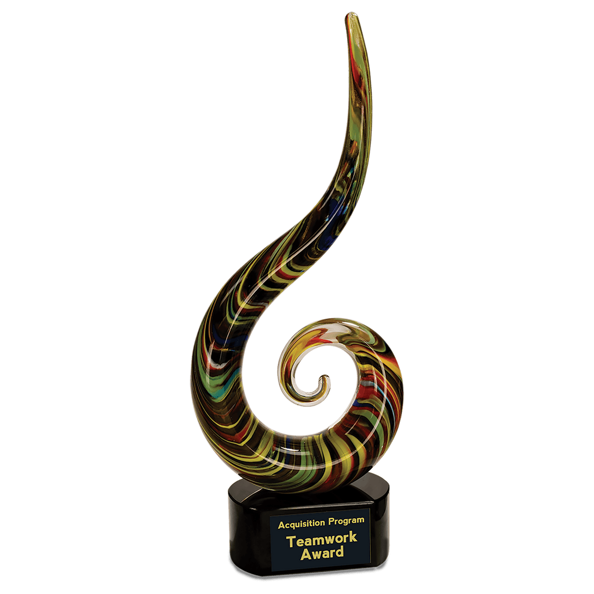 Color Swoop Art Glass Award