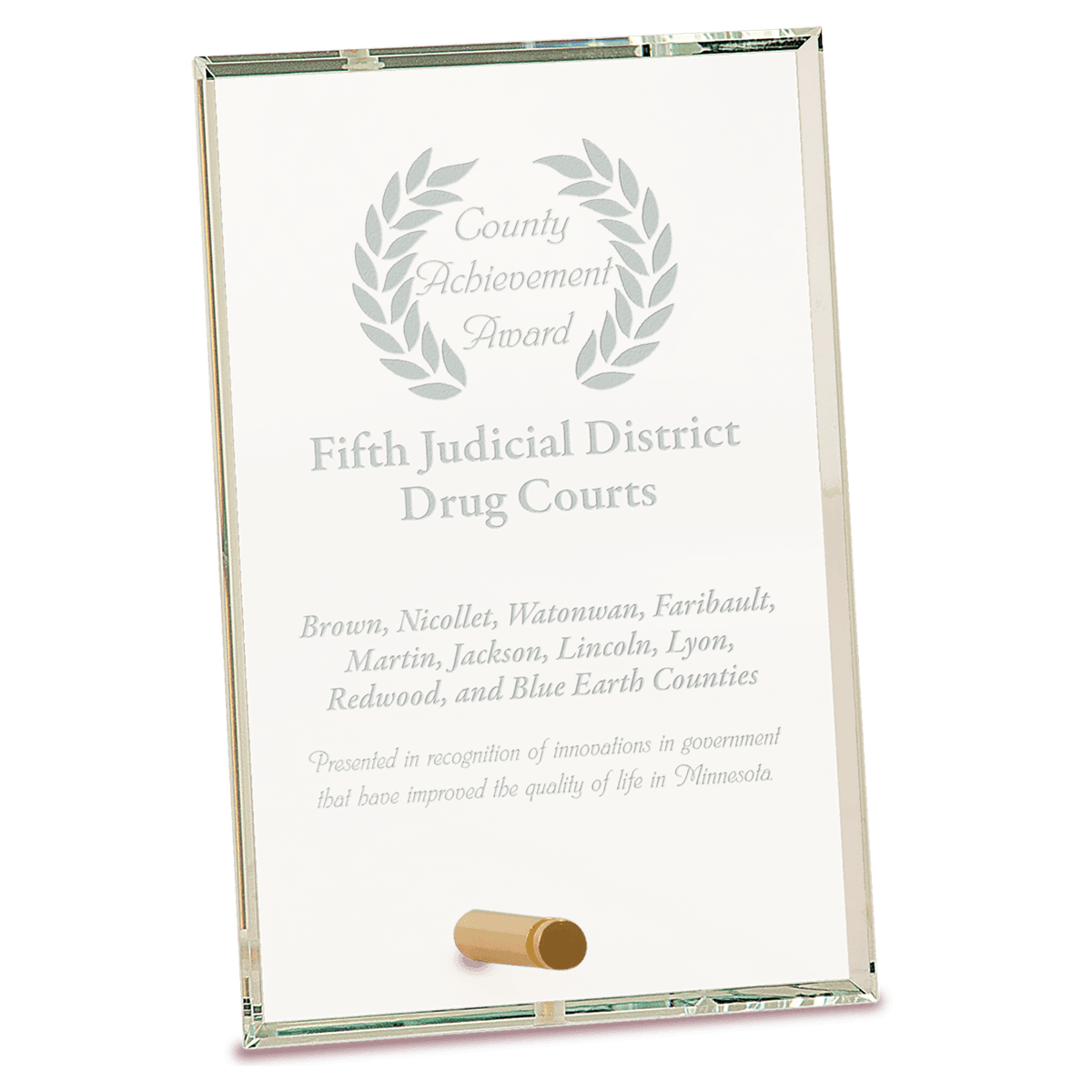 Rectangle CrystalEdge Glass Award