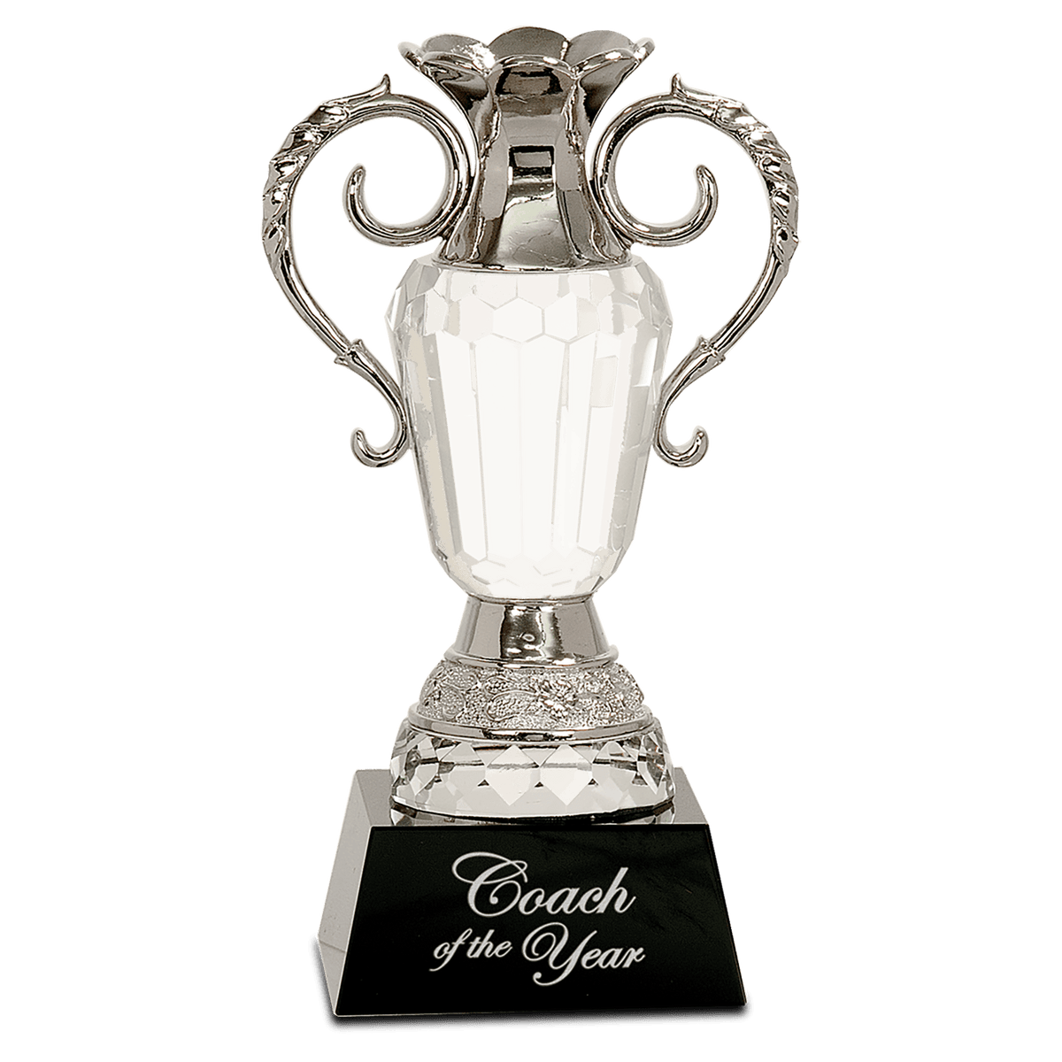 Crystal Cup with Silver Handles
