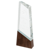 Sierra Glass Peak Award with Walnut Base