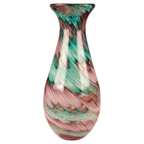 Swirl Art Glass Vase