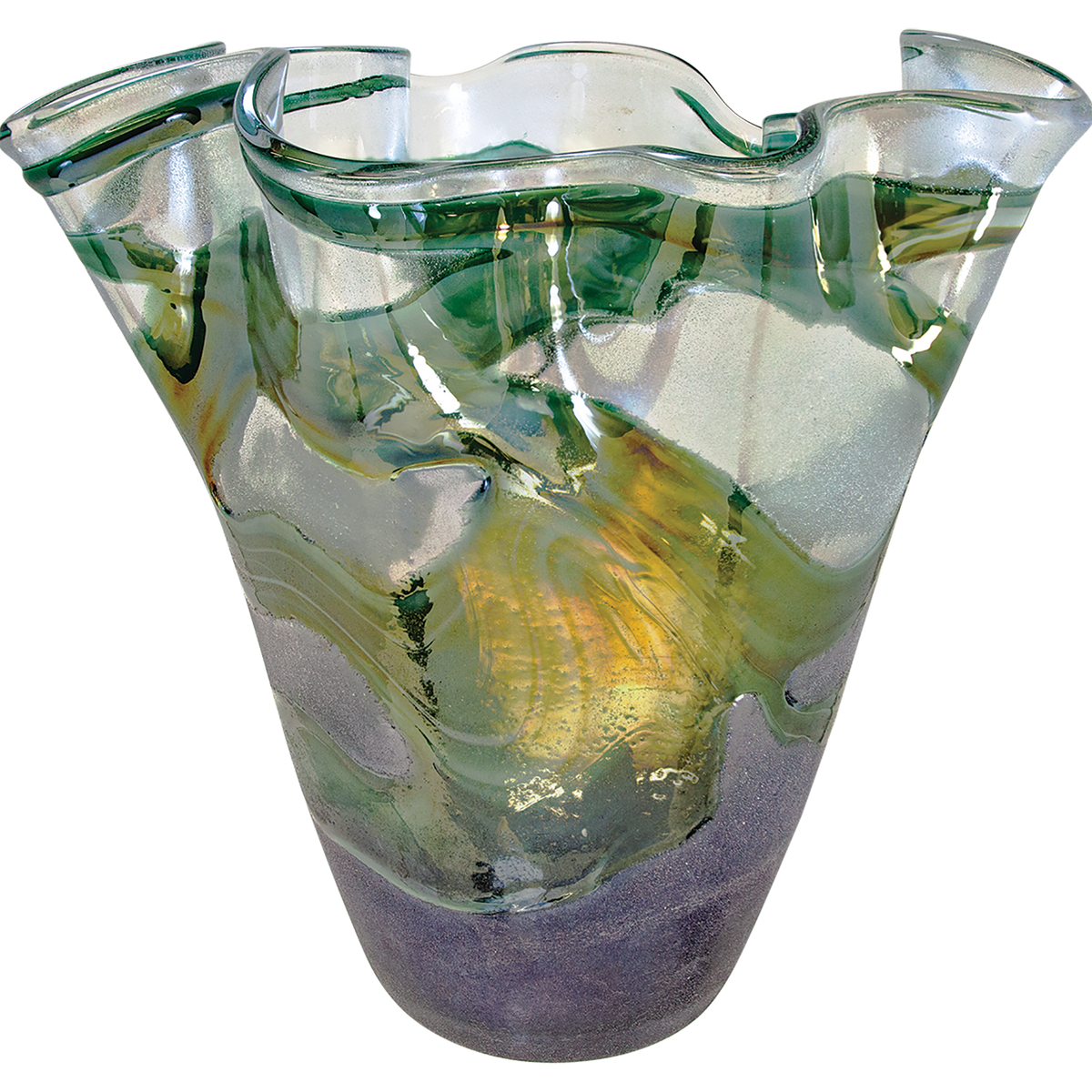 Art Glass Vase, 11 1/4 Inch