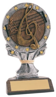 6 1/4" Music All Star Resin