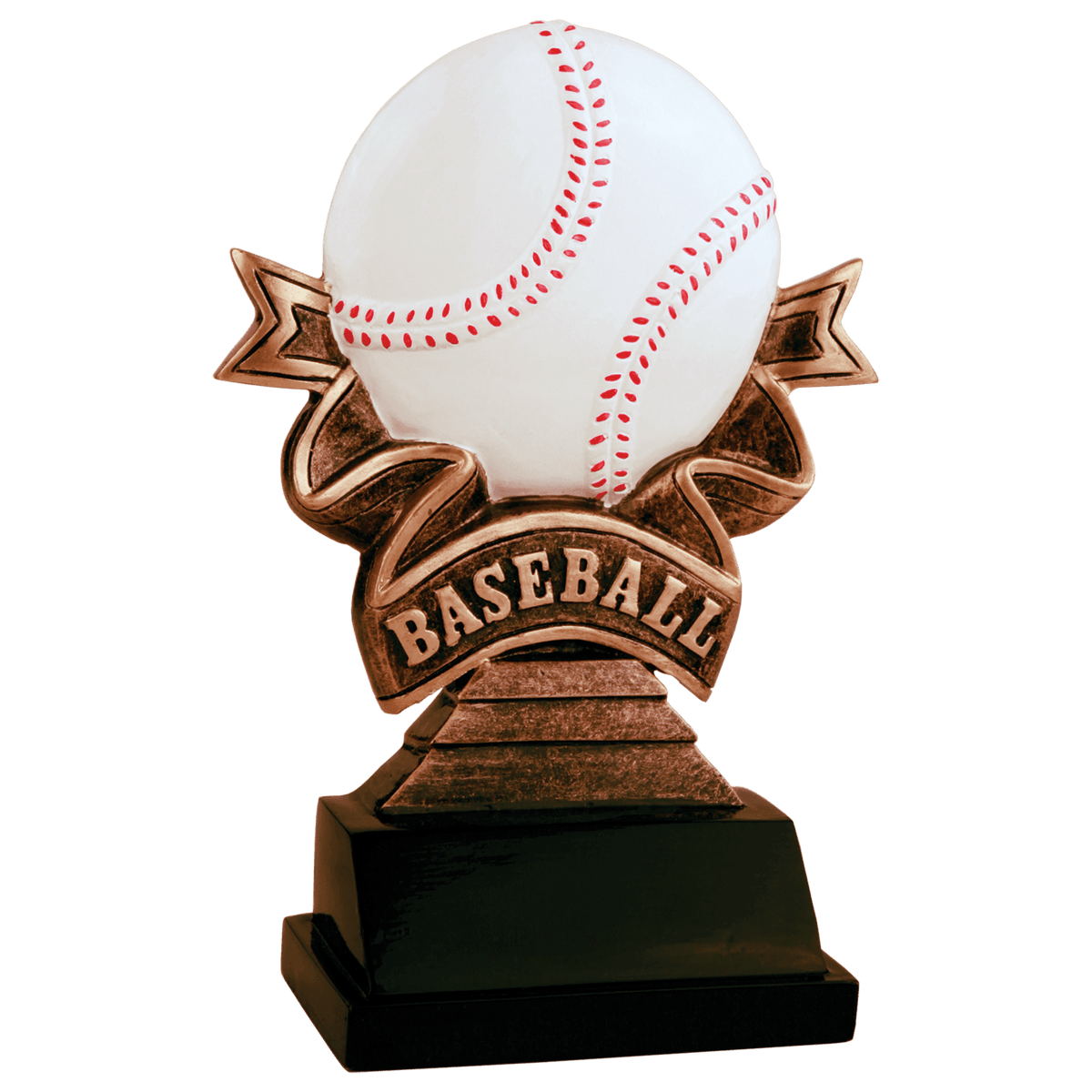 Baseball Ribbon Resin