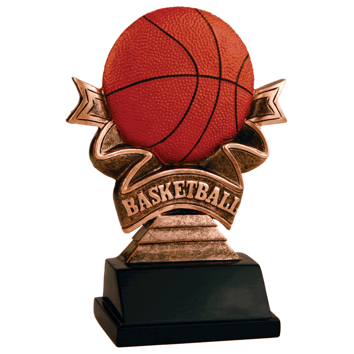 Basketball Ribbon Resin