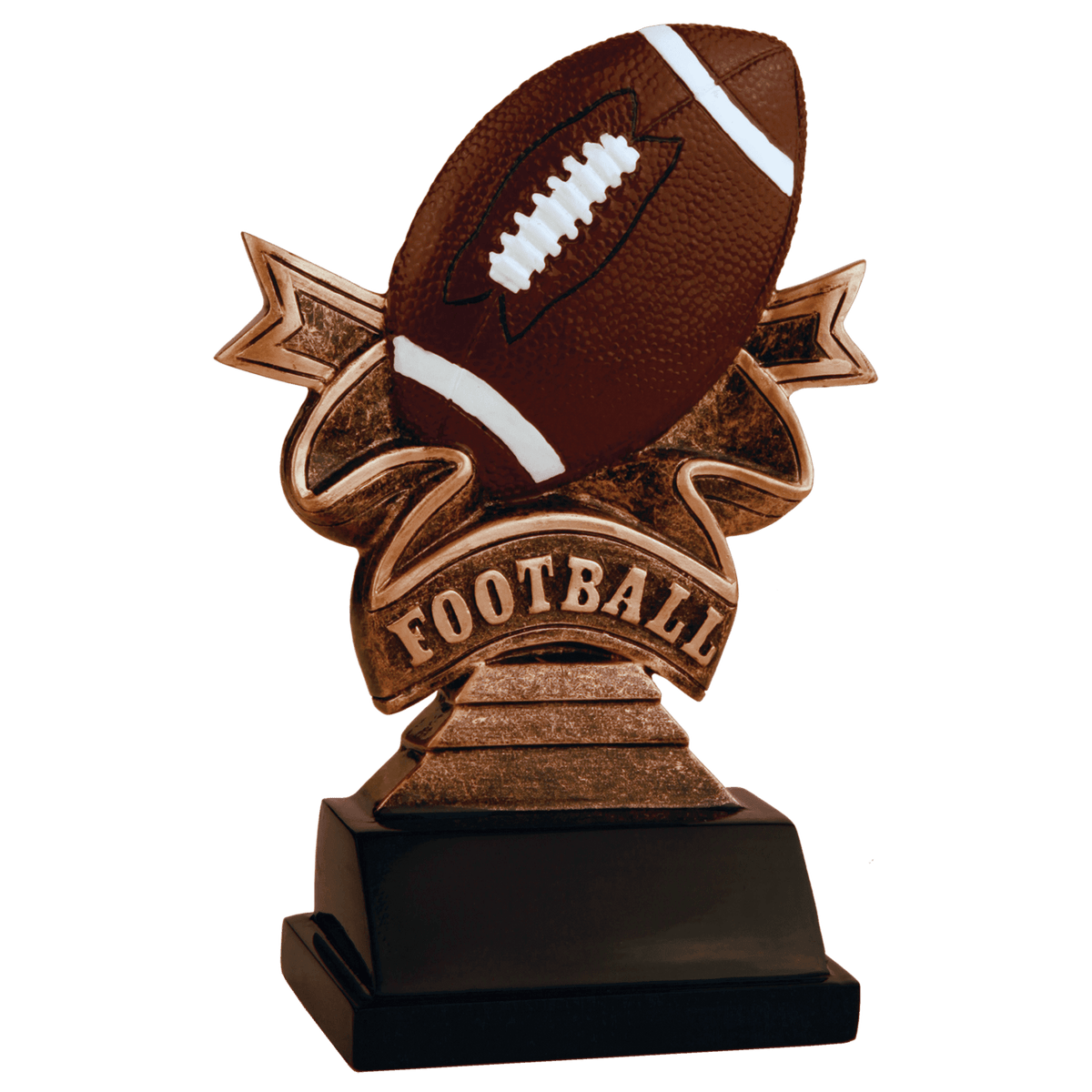 Football Ribbon Resin