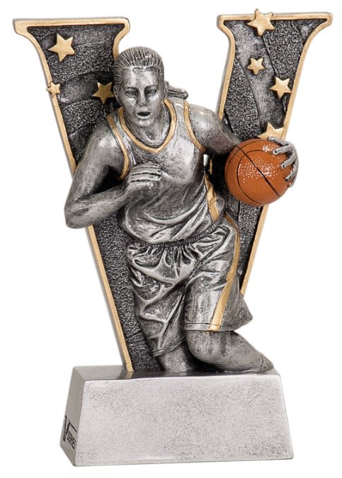 6" Female Basketball V Series Resin