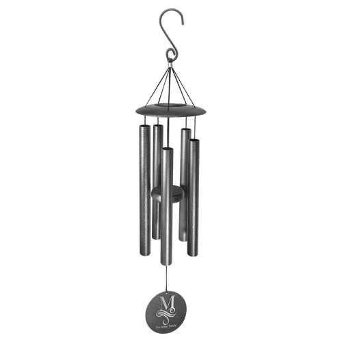 Black Powder Coated Aluminum Wind Chime