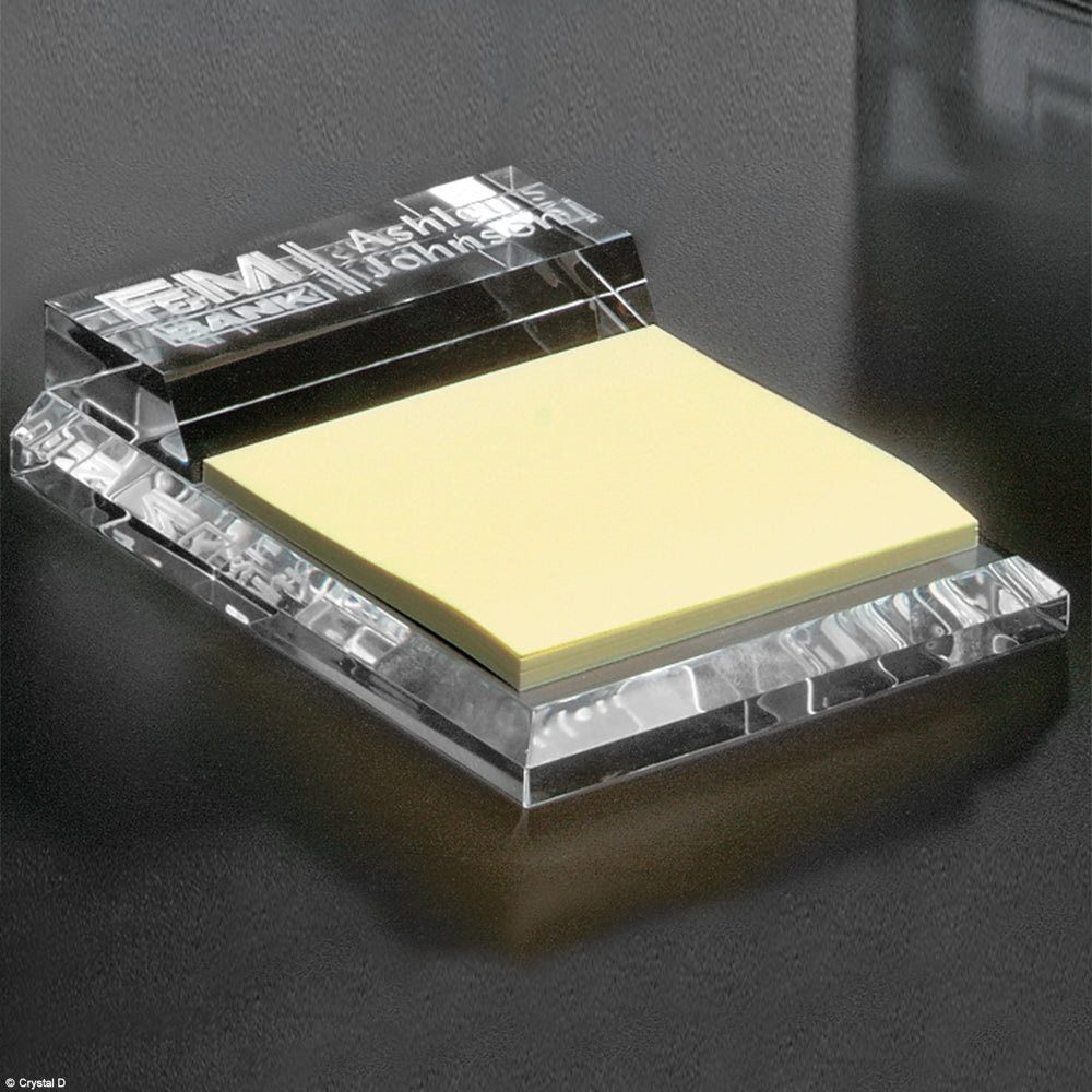 Kelsey Notepad Holder 3-1/2" W - Crystal D