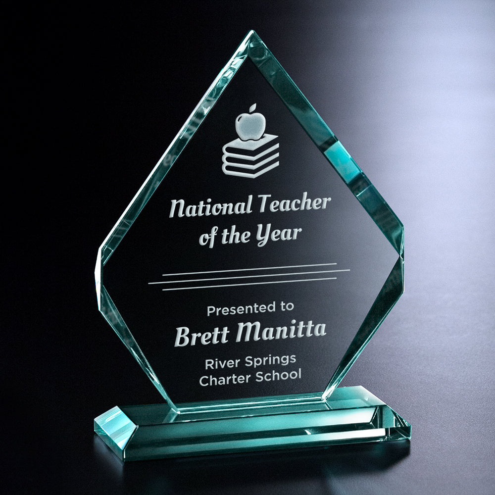 Kingsley Award 6-1/2" - Crystal D