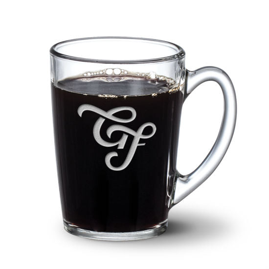 Dundas Clear Mug - 11oz with custom deep-etch engraving
