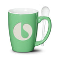 Winfield Mug & Spoon - 15oz with custom deep-etch engraving