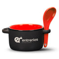 Merritt Soup Mug & Spoon - 12oz with custom deep-etch engraving