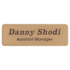 Personalized Brass Name Badge