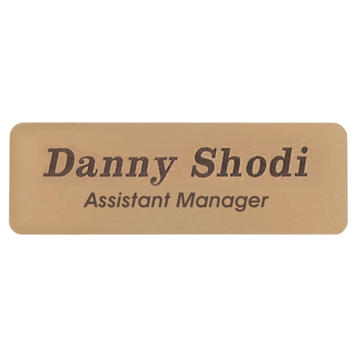Personalized Brass Name Badge