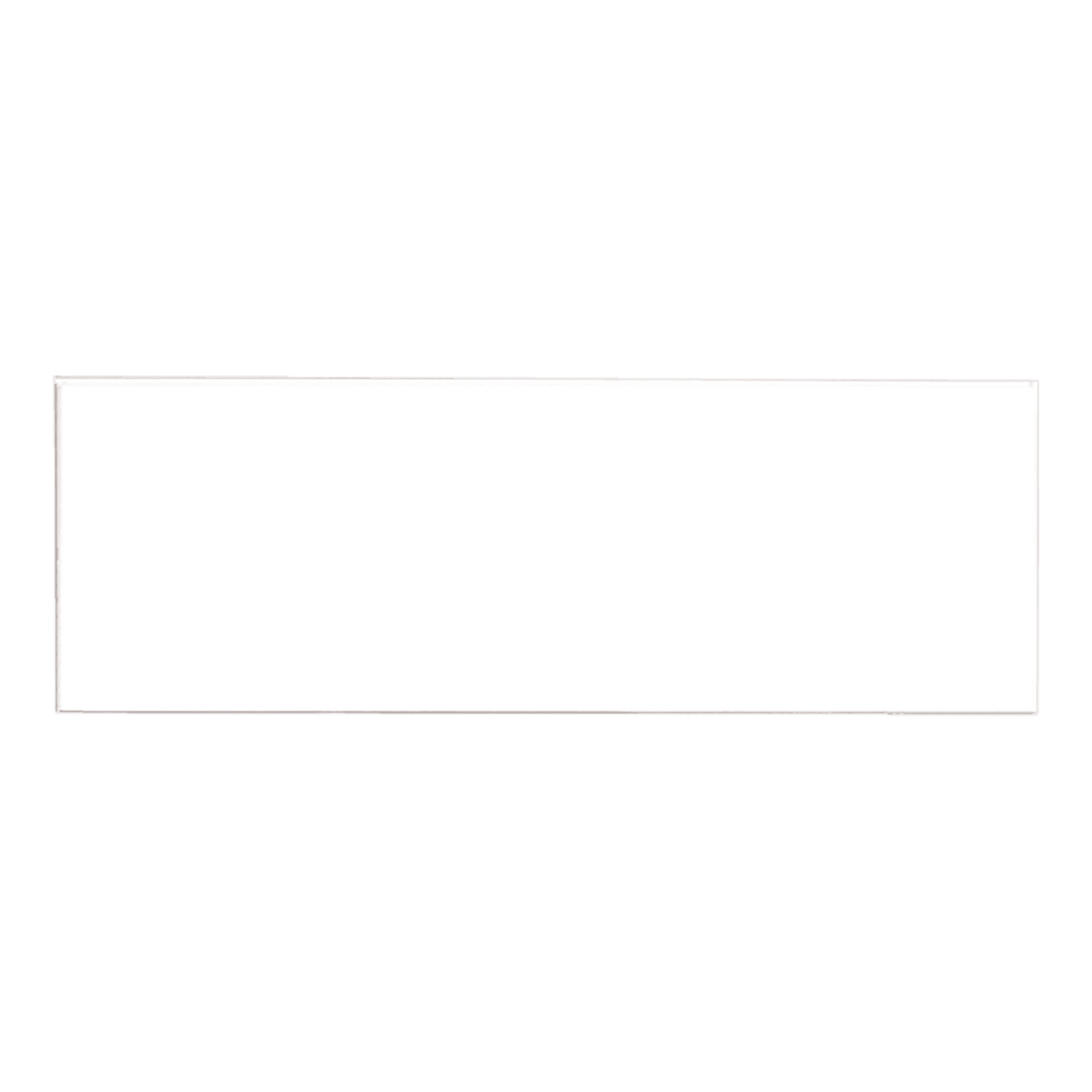 Personalized Engraved Plastic Name Badge – 3" x 1", Square Corners – 3 x 1 inches, White / Black
