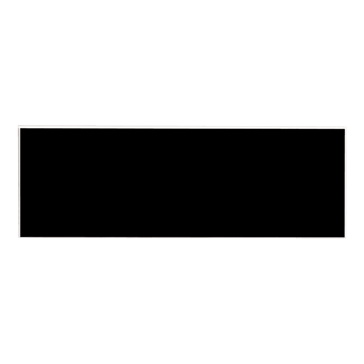 Personalized Engraved Plastic Name Badge – 3" x 1", Square Corners – 3 x 1 inches, Black / White