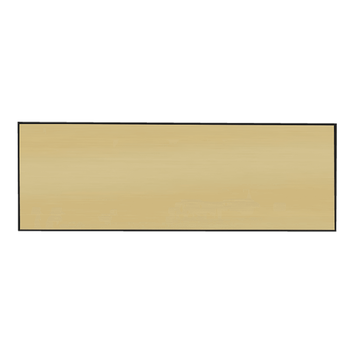 Personalized Engraved Plastic Name Badge – 3" x 1", Square Corners – 3 x 1 inches, Brushed Gold / Black