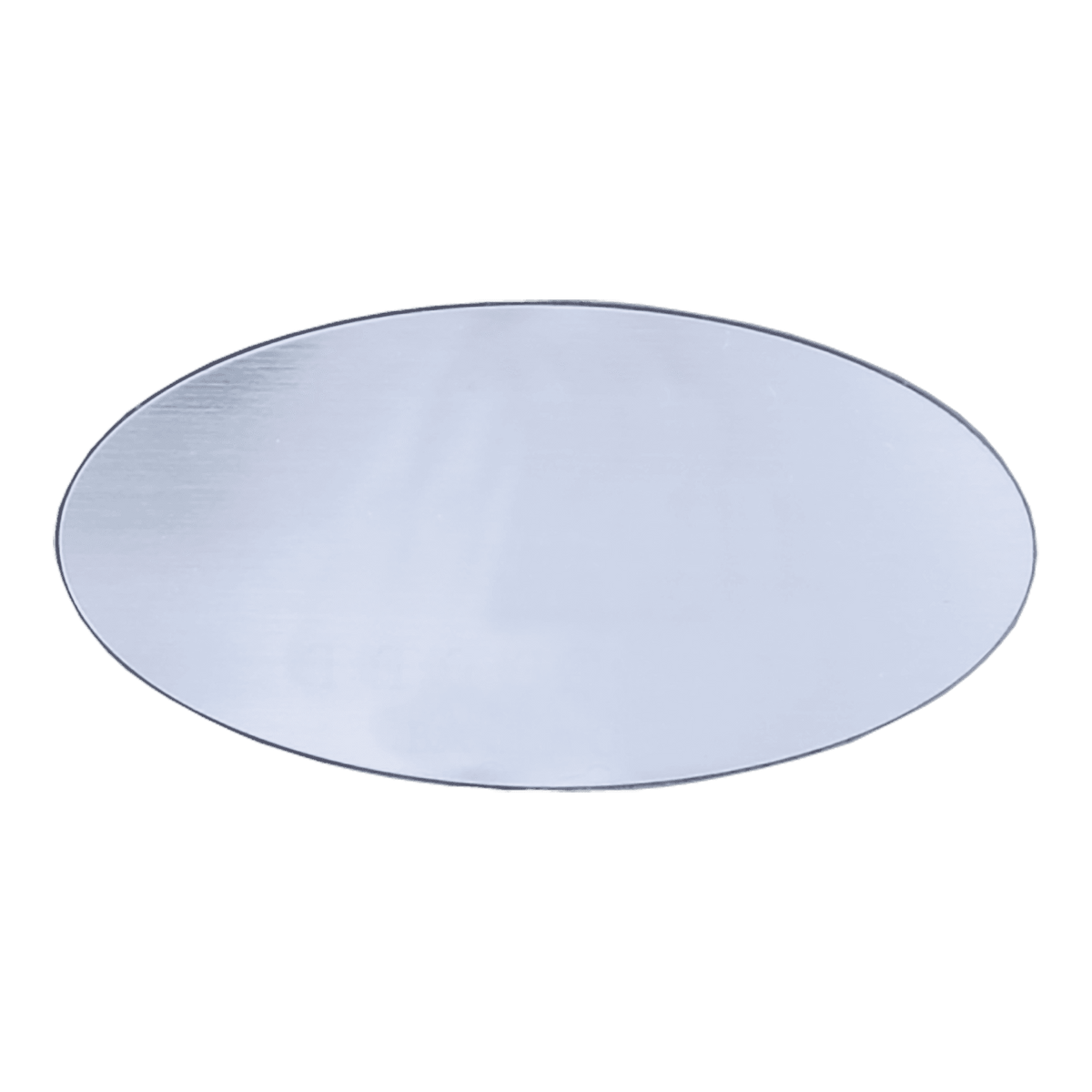 Personalized Engraved Oval Plastic Name Badge – 3" x 1.5" – 3 x 1.5 inches, Brushed Silver / Black