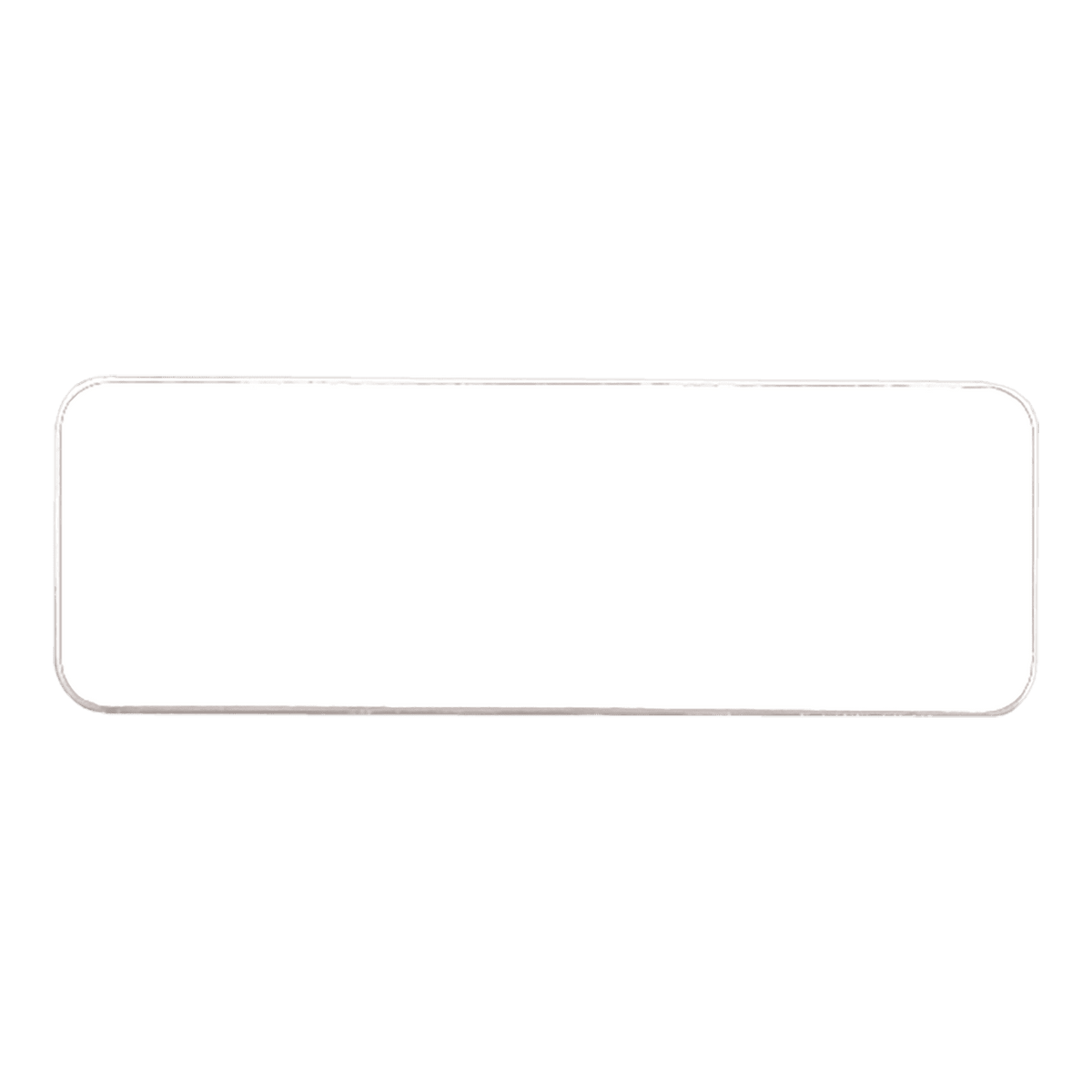 Personalized Engraved Plastic Name Badge – 3" x 1", Rounded Corners
