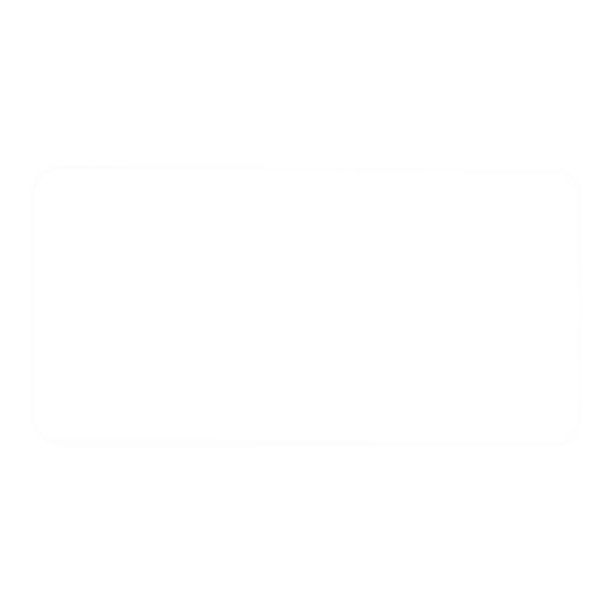 Personalized Engraved Plastic Name Badge – 3" x 1.5", Rounded Corners – 3 x 1.5 inches, White / Black