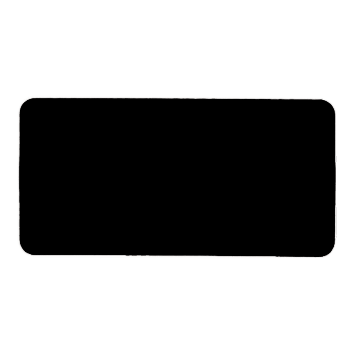 Personalized Engraved Plastic Name Badge – 3" x 1.5", Rounded Corners – 3 x 1.5 inches, Black / White