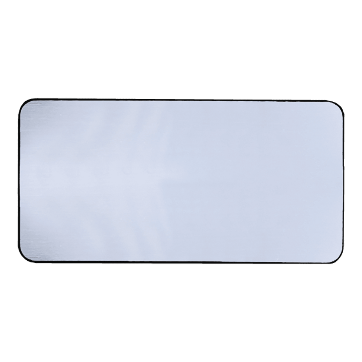 Personalized Engraved Plastic Name Badge – 3" x 1.5", Rounded Corners – 3 x 1.5 inches, Brushed Silver / Black