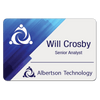 Personalized Composite Name Badge – Rounded Corners
