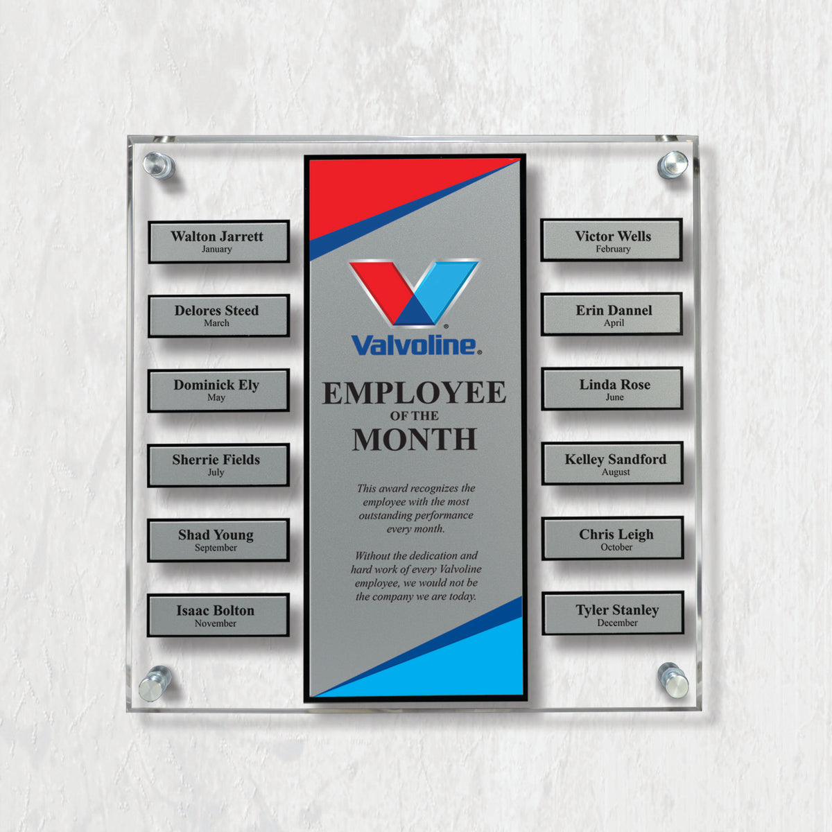Clear Acrylic EZ Perpetual Wall Plaque