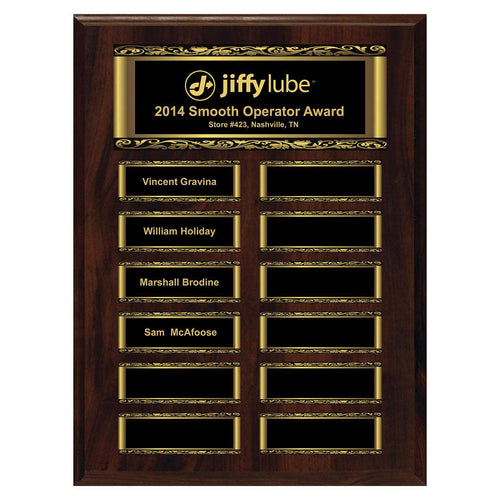 Walnut Magnetic Perpetual Plaque – 12 Plates