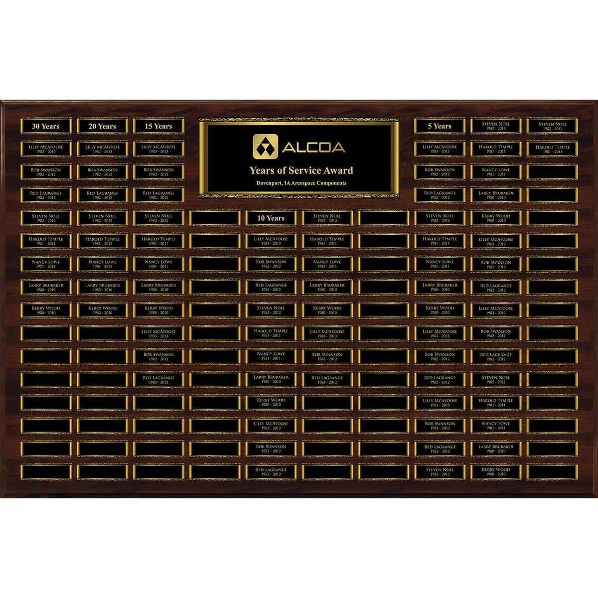 Dark Walnut Magnetic Perpetual Plaque – 144 Plates