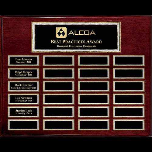 Rosewood Piano Magnetic Perpetual Plaque – 24 Plates
