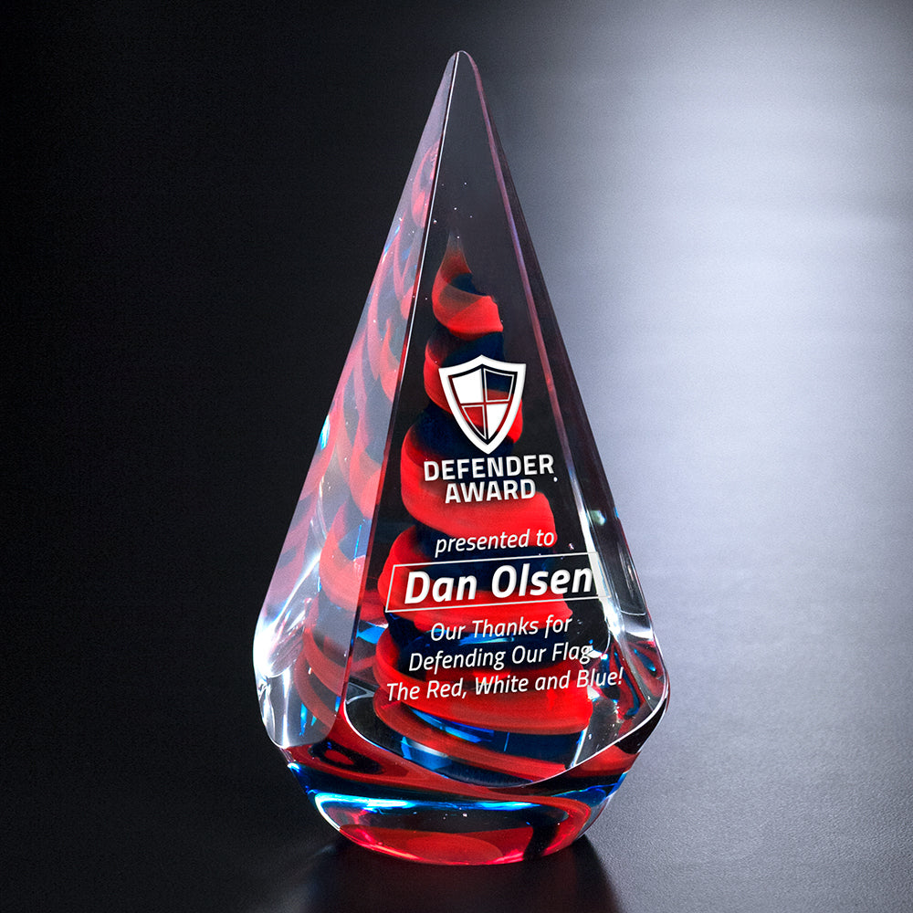 Patriot Award 8-1/4" - Crystal D