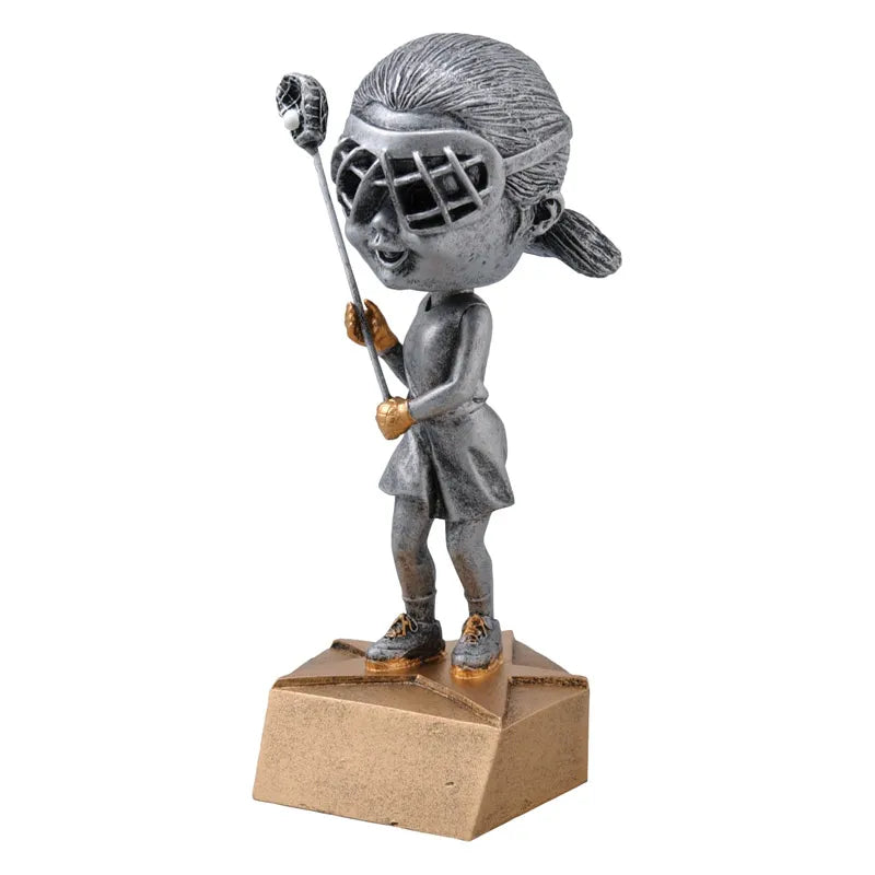 Bobble Head Lacrosse Female - 6"
