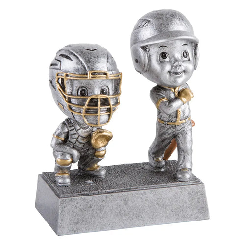 Double Bobble Head Baseball Softball - 6"