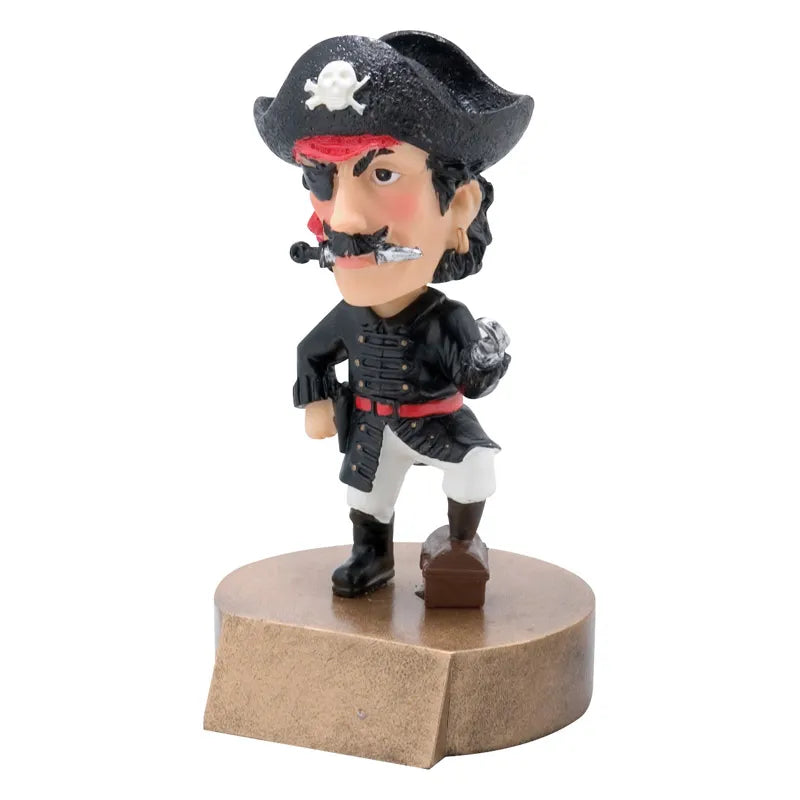 Mascot Bobble Head Pirate - 6"