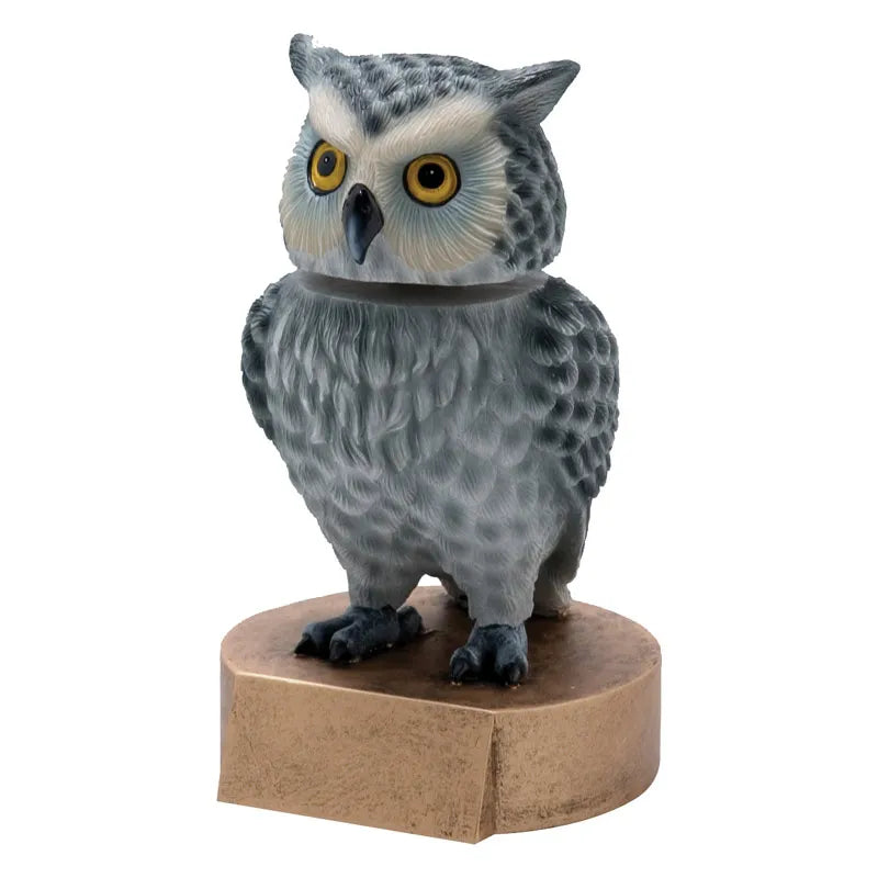 Mascot Bobble Head Owl - 6"